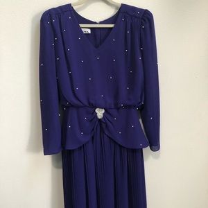Vintage pearl embellished dress